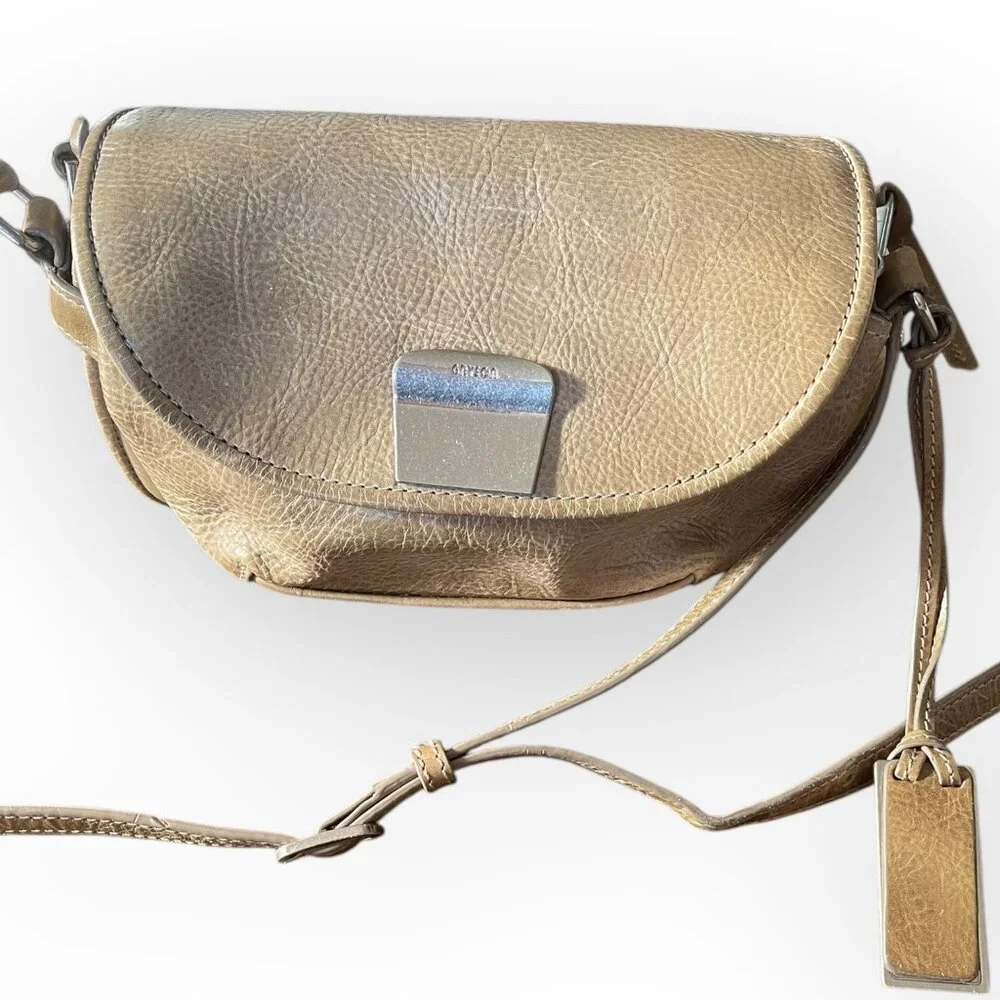 Joy Gryson Juliana Tan Leather Crossbody Bag
